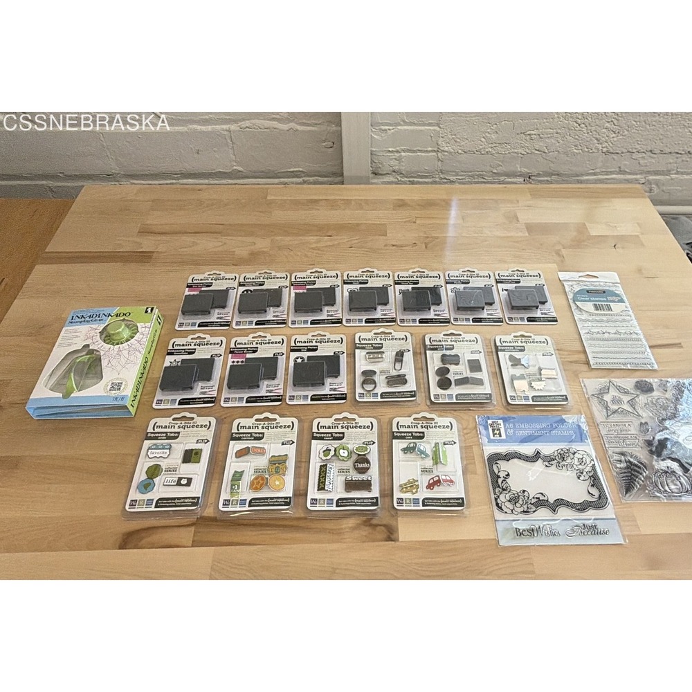 WRMK‎ Crop-A-Dile III Main Squeeze Plates Tabs Inkadinkado Stamping Gear Lot